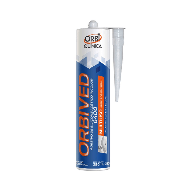 Adesivo Silicone Incolor 250g orbived - Orbi química