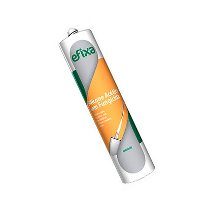 Adesivo Silicone Incolor 260g Acético Com Fungicida - Efixa
