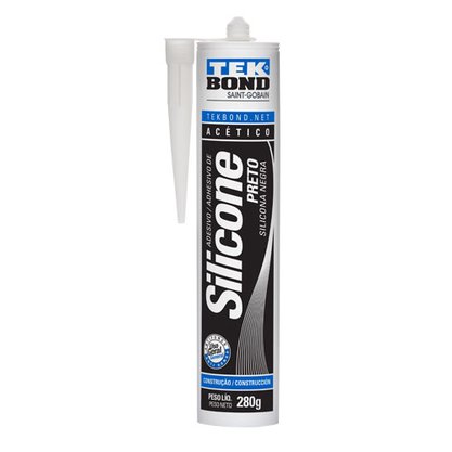 Adesivo Silicone Preto 280gr - Tek bond