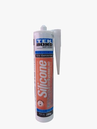 Adesivo Silicone Vermelho Alta Temperatura - Tekbond