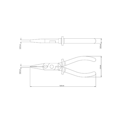 Alicate Bico Chato 6" - Tramontina Master