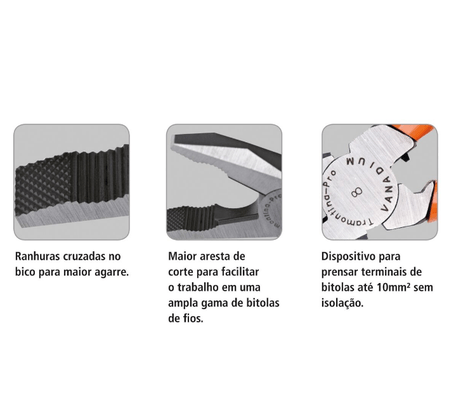 Alicate Eletricista 8" Pro - Tramontina