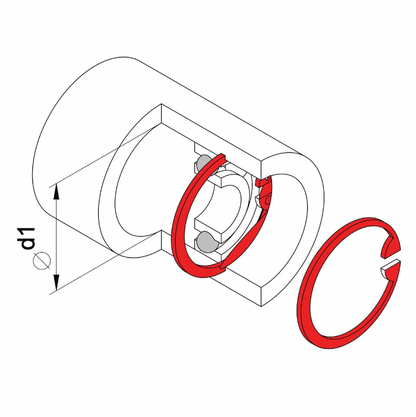 Alicate Para Anéis Interno Curvo - Tramontina Pro