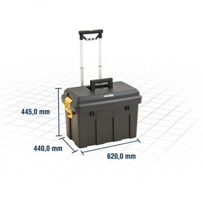 Caixa Ferramenta Plástica Com Rodas CRV 0200 - Vonder