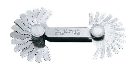 Calibre Rosca mm Com 28 Lâminas 0,25 - 2,5mm - Starrett