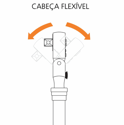 Catraca Enc. 1/2" Telescópica Flexível-Tramontina