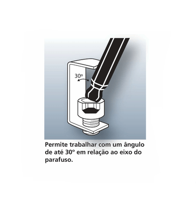 Chave Allen Abaulada Longa Polegadas - Tramontina Pro