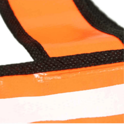 Colete EPI De Segurança Refletivo Em 'X' Laranja E Branco Pro Safety