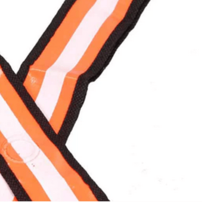 Colete EPI De Segurança Refletivo Em 'X' Laranja E Branco Pro Safety