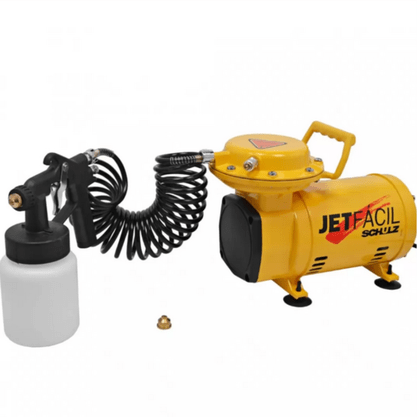 Compressor Ar 2,3 Jet fácil Monofásico Para Pintura Schulz