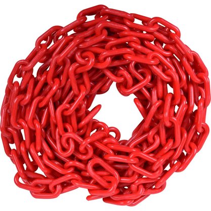 Corrente Plástica Vermelha 10mm (Preço Por Metro) - Plastcor