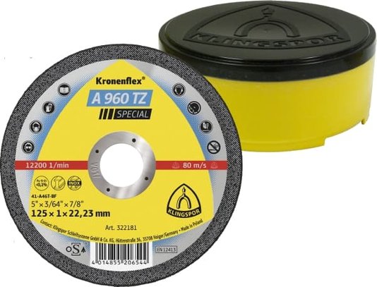 Disco Corte  4.1/2 X 1,0MM X 7/8  A960 TZ Special Inox - Klingspor