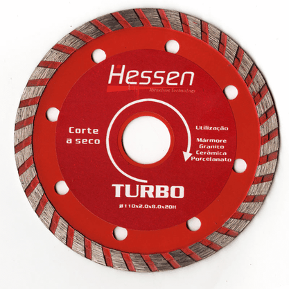 Disco Diamantado 180 mm turbo. Concreto - Hessen