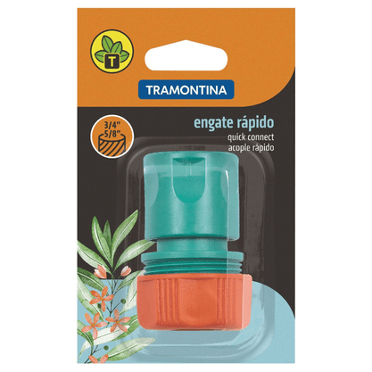 Engate Rápido em Plástico para Mangueiras 5/8" e 3/4" - Tramontina