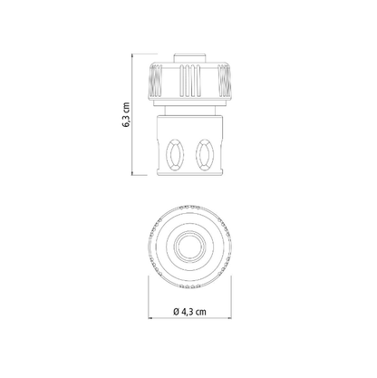 Engate Rápido em Plástico para Mangueiras 5/8" e 3/4" - Tramontina