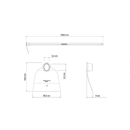 Enxada 1.5 Olho Oval em Aço com Cabo de Madeira 130 cm - Tramontina