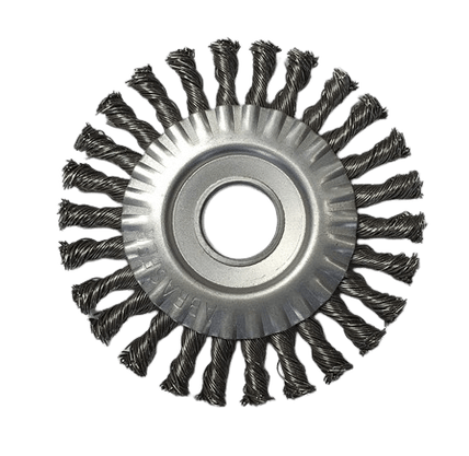 Escova Aço Tubular Trançada 4.1/2 X 14 - Abrasfer