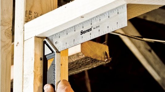 Esquadro Carpinteiro Com Cabo Alumínio 300mm - Starrett