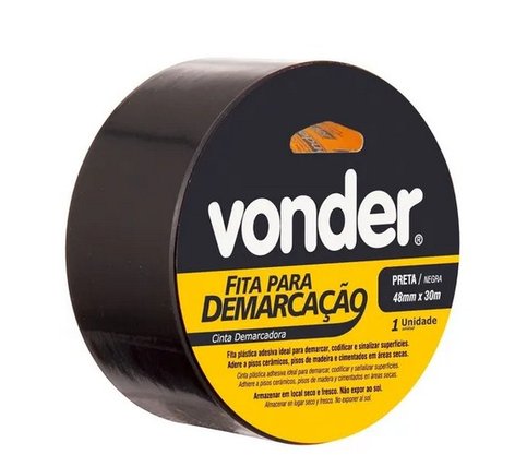 Fita Demarcação De Solo 48 X 30 M - Vonder