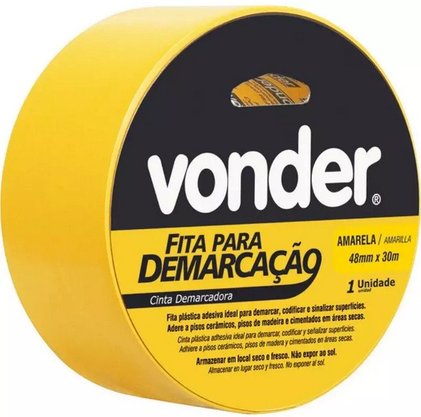 Fita Demarcação De Solo 48 X 30 M - Vonder