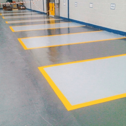 Fita Demarcação De Solo 48mm x 30m Amarela Adelbras