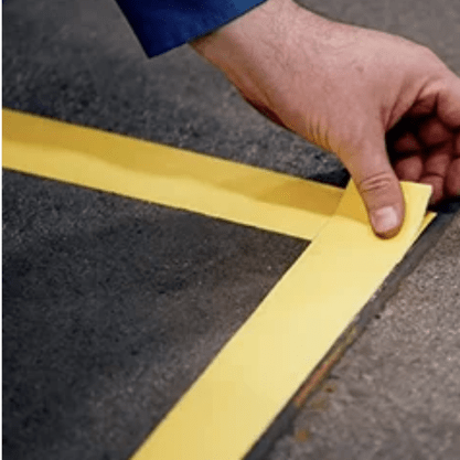 Fita Demarcação De Solo 48mm x 30m Amarela Adelbras