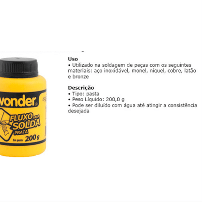 Fluxos Para Soldas Brasagem E Soldas Branda Prata Vonder