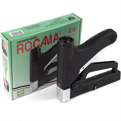 Grampeador Tapeceiro Manual 106 Premium Sem Grampo Rocama