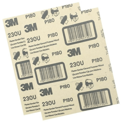 Lixa Massa Madeira 230U Com Costado De Papel Flexível  3M