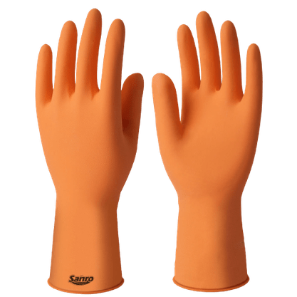 Luva Látex Plus Laranja - Sanro