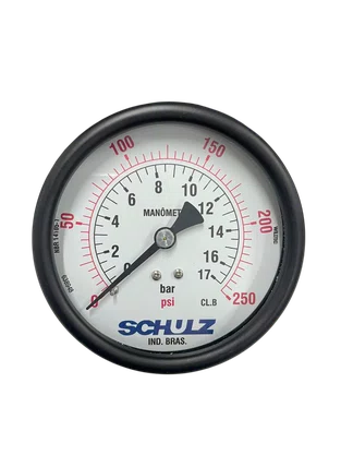 MANOMETRO HORIZONTAL 1/4 17 BAR 
