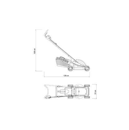 Cortador de Grama Elétrico CE35M2 com Diâmetro de Corte de 350mm Coletor Rígido e Chassi Metálico 1300W 220V -Tramontina