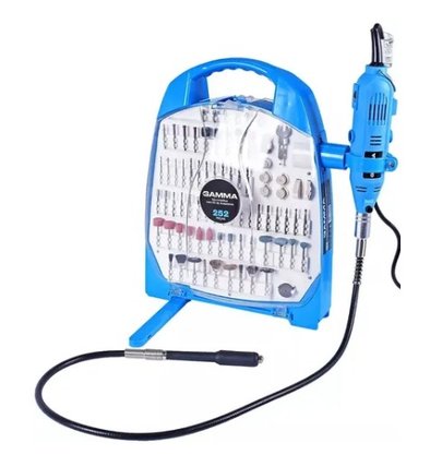 Micro Retifica 130W Com Kit Acessórios 252 Peças - Gamma