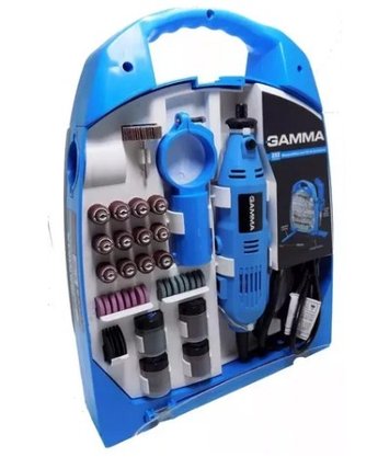 Micro Retifica 130W Com Kit Acessórios 252 Peças - Gamma