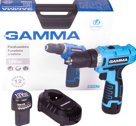 Parafusadeira 12,0 V Com 2 Baterias - Gamma