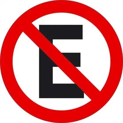 PLACA PROIBIDO ESTACIONAR 45 X 45 POLIET.