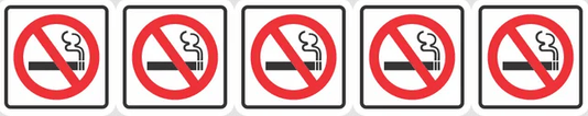 Placa Proibido Fumar 05 X 25 Poliestireno - Sinalize