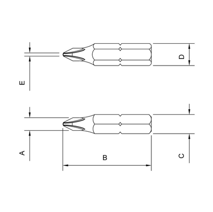 Ponteira Philliips para Martelete Manual de Impacto Nr. 3 (8x80 mm) - Tramontina Pro