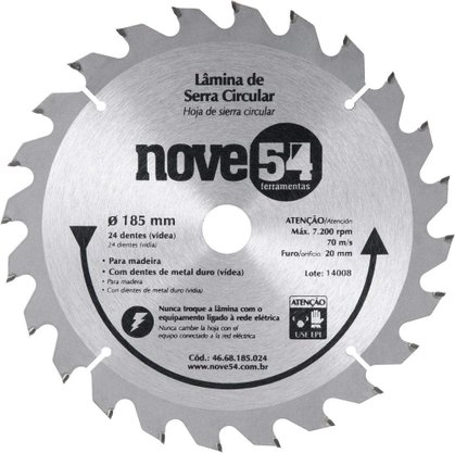 SERRA CIRCULAR WIDIA  4.3/8 X 24 DENTES