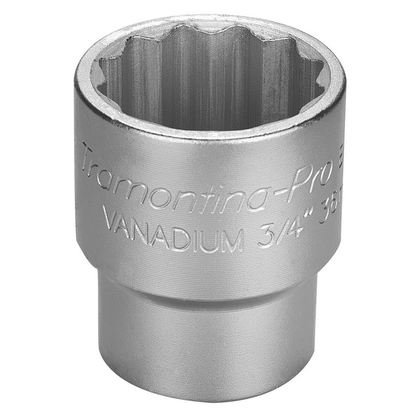 Soquete Estriado Polegadas com Encaixe 3/4" - Tramontina Pro
