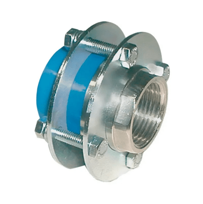 União Com Flange Mista Azul - Topfusion