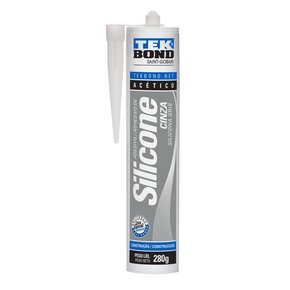 Adesivo Silicone Cinza Acético 280gr - Tek bond