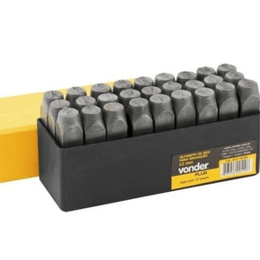 Alfabeto/punção De Aço Para Gravação - Vonder