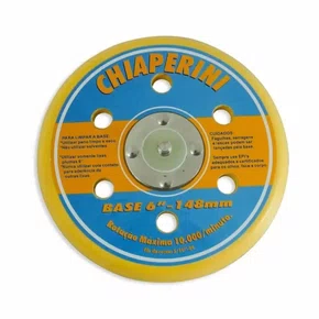 BASE/DISCO COM VELCRO 6" PARA LIXADEIRA ORBITAL