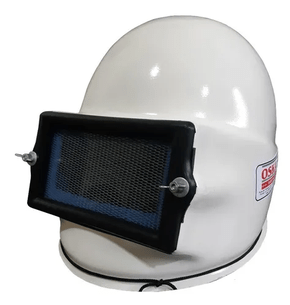 Capacete Para Jato De Areia Pvc Branco - Oska