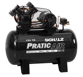 Compressor Ar 10/100 - CSV - C/ MONO. Pratic Air - Schulz