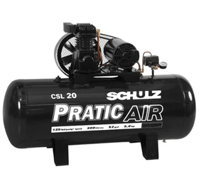 Compressor Ar 20/200-CSL - C/ Mot. Trif. Pratic Air Baixa - Schulz