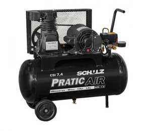 Compressor Ar  7,4/30 -Mon. 1,5Hp Pratic Air Com Rodas - Schulz