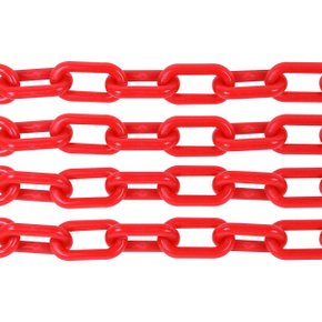 Corrente Plástica Vermelha 10mm (Preço Por Metro) - Plastcor