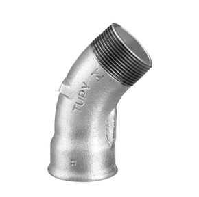 Curva Galvanizada  Macho/Fêmea  45 Gr - Tupy